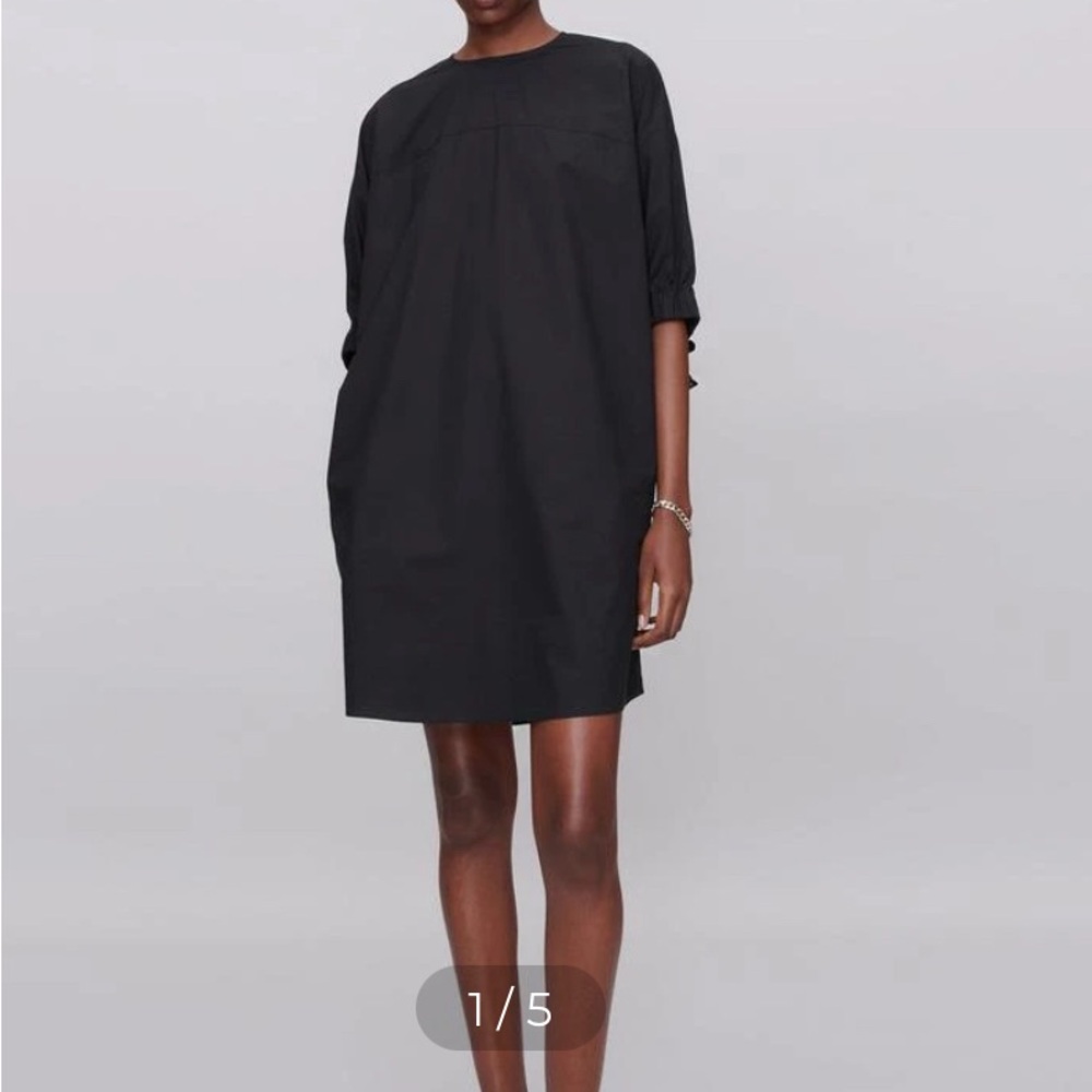 A.P.C. Black Mini Shift Dress